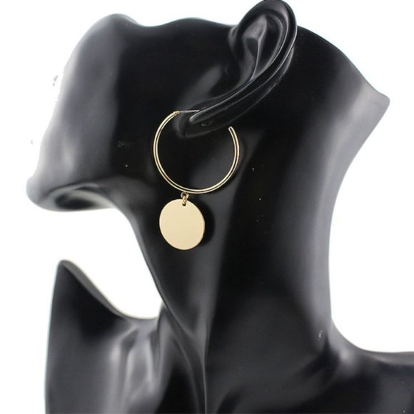 💕💕Last one Minimalist Circles Hoop Earrings - Picture 8 of 11